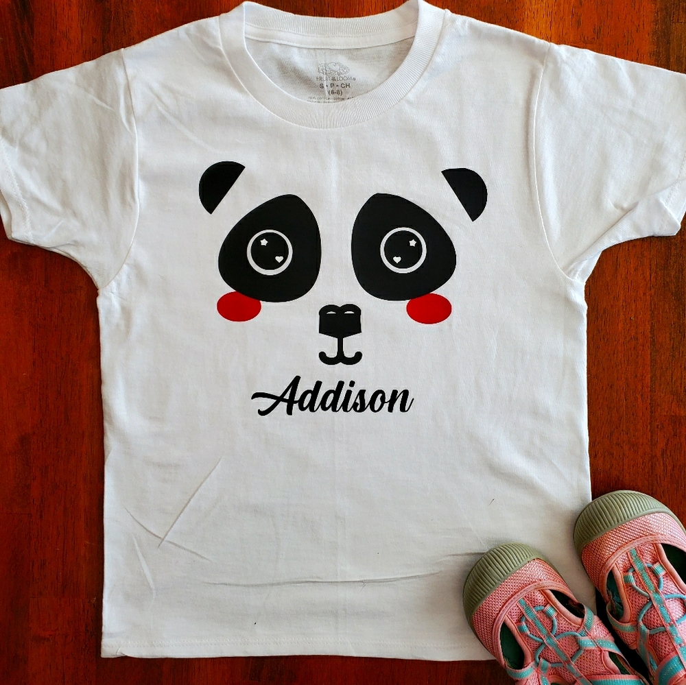 Personalized Panda face shirts